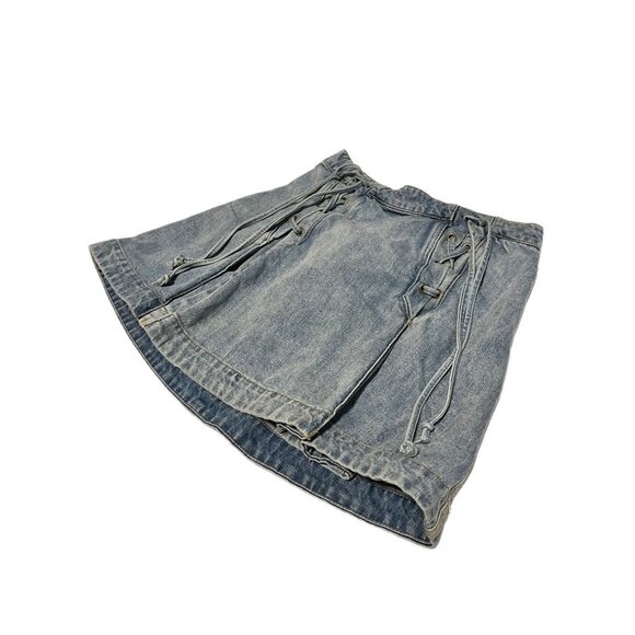 SIZE 6 FREE PEOPLE DENIM SKIRT - Picture 6 of 6